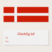 Étiquette cadeau Drapeau danois (Devant & derrière)