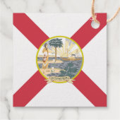 Étiquette-cadeau Drapeau de la Floride : l'État ensolleillé des Flo (Dos)