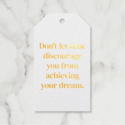 Étiquette cadeau Dream Foil (Recto)