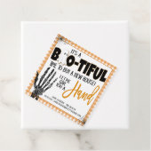 Étiquette cadeau du réalisateur Halloween (En situation)