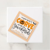 Étiquette cadeau du réalisateur Halloween (En situation)