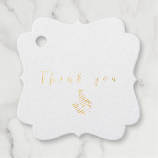 Étiquette-cadeau Écirage d'oiseaux de la forêt d'aquarelle