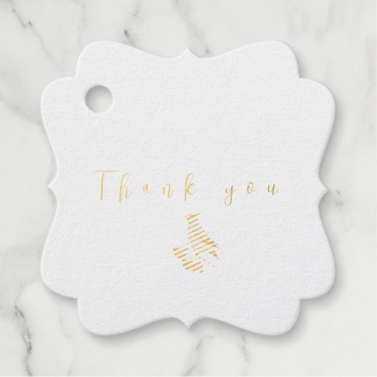 Étiquette-cadeau Écirage d'oiseaux de la forêt d'aquarelle (Devant)