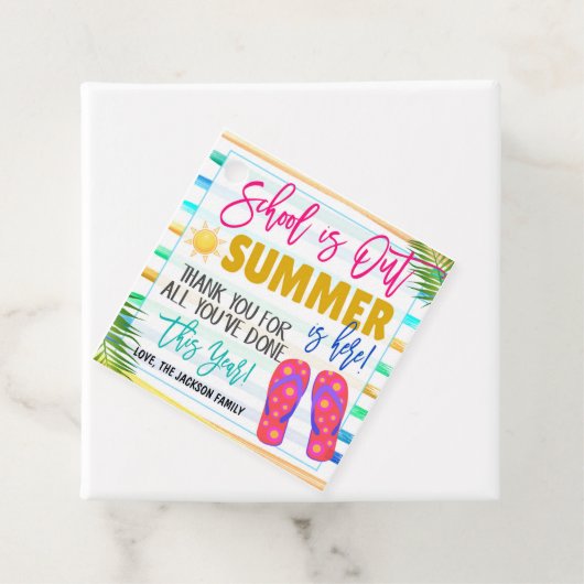 Étiquette cadeau Écoles (En situation)