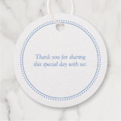 Étiquette-cadeau Élégant 50e anniversaire de Mariage (Dos)