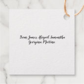 Étiquette-cadeau Élégant Arbre de Noël élégant et élégant (Dos)