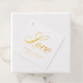 Étiquette-cadeau Élégant Cursive Love Mariage Foil (Avec boite)