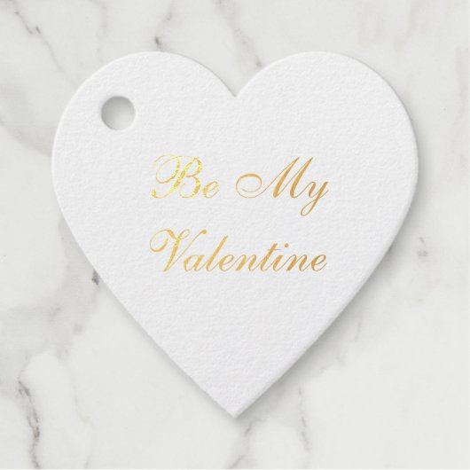 Étiquette-cadeau Elegant Gold Foil Custom Message (Devant)