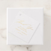 Étiquette-cadeau Élégant Mariage de calligraphie Merci (Avec boite)