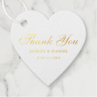 Élégant Mariage Merci Gold Foil