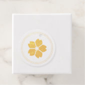 Étiquette-cadeau Élégant Merci en fleur de cerise (Avec boite)