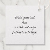 Étiquette-cadeau Elegant Merci pour vous Thanksgiving (Dos)