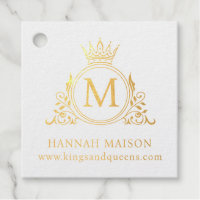Élégant, Monogramme, Royal, Couronne, Logo