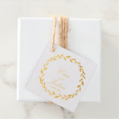 Étiquette-cadeau Élégante Branche traditionnelle d'olive Wreath Gol (Avec boite)