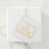 Étiquette-cadeau Elégante carte postale Merci de procureur (Avec boite)