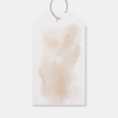 Étiquette Cadeau Élégante Rustique Bohème Pampas (Dos)