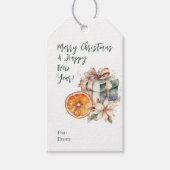 Étiquette cadeau Éléments de mélange de Noël (Devant)