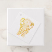 Étiquette-cadeau Eléphant mignon bébé avec casque (Avec boite)
