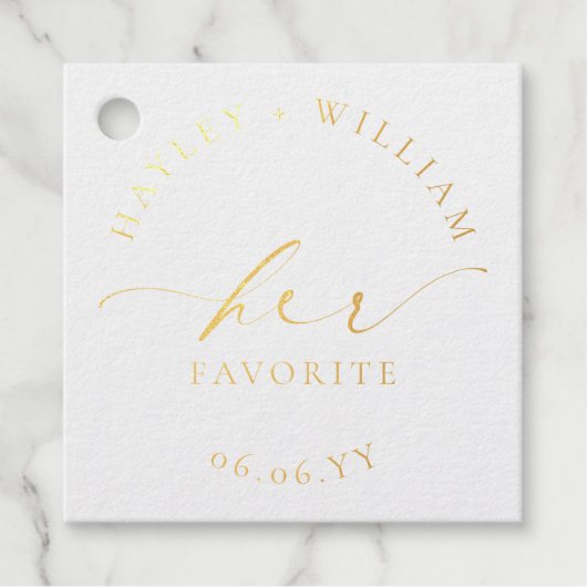 Étiquette-cadeau Ellesmere Son Favori (Devant)