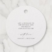 Étiquette-cadeau Ellesmere Son Préféré (Dos)