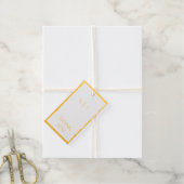 Étiquette cadeau en feuille (Avec de la ficelle)