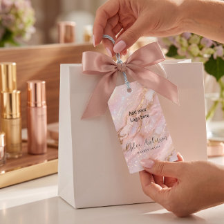 Étiquette Cadeau en Opale de Luxe pour Emballage