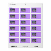 Étiquette cadeau enchanté (Feuille entière)