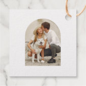 Étiquette-cadeau Enregistrer la photo de date (Dos)