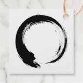 Étiquette-cadeau Enso Zen Circle (Dos)