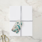 Étiquette Cadeau Éphémère Aquarelle (Avec de la ficelle)