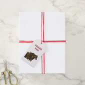 Étiquette Cadeau Équipe de Trait Cheval Belge (Avec de la ficelle)