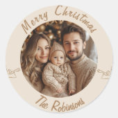 étiquette cadeau, étiquette cadeau de Noël, étique (Devant)