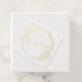 Étiquette-cadeau Eucalyptus couronne texte personnalisé classique r (Avec boite)