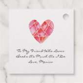 Étiquette-cadeau Ex Libris Dog Library Book C ; lub Friendship (Dos)