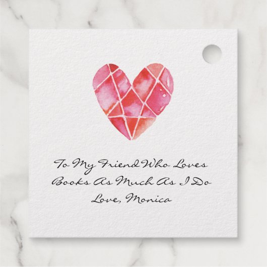 Étiquette-cadeau Ex Libris Dog Library Book C ; lub Friendship (Dos)