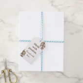 Étiquette Cadeau Fabriqué avec Passion Servi avec  (Avec de laficelle)
