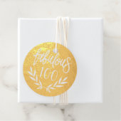 Étiquette-cadeau Fabuleux 100 femmes anniversaire glam élégant (Avec boite)