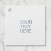 Étiquette-cadeau Fabuleux holographe néon unicorne rose texte CUTE (Devant)