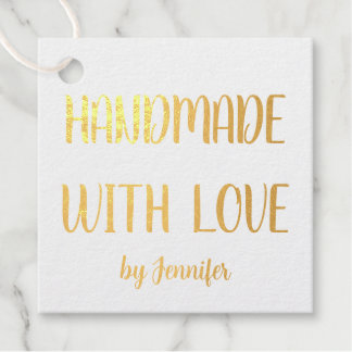 Étiquette-cadeau Fait À La Main Avec Amour Professionnel Chic Perso