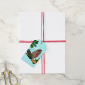 Étiquette cadeau Faucon en vol (Avec de la ficelle)