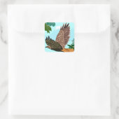 Étiquette cadeau Faucon en vol (Sac)