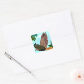 Étiquette cadeau Faucon en vol (Enveloppe)
