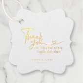 Étiquette-cadeau Favori de feuille de papier d'aluminium (Devant)