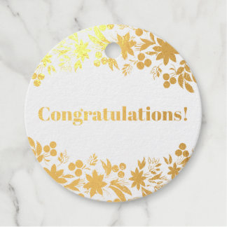 Étiquette-cadeau Félicitations