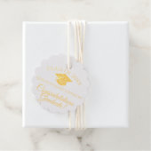 Étiquette-cadeau Félicitations Diplômé avec nom et Casquette (Avec boite)