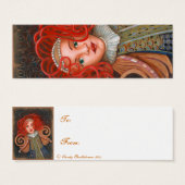 Étiquette cadeau Festive Angel (Devant & derrière)