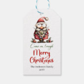 Étiquette cadeau festive dessinée à la main de Pèr (Dos)