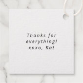 Étiquette-cadeau Fête de Graduation à la mode Bubbly (Dos)