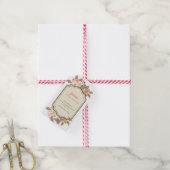 Étiquette cadeau Fête de mariage Fleur de pommier  (Avec de la ficelle)