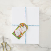 Étiquette cadeau Fête Fleur Tropicale Oiseau de Pa (Avec de laficelle)